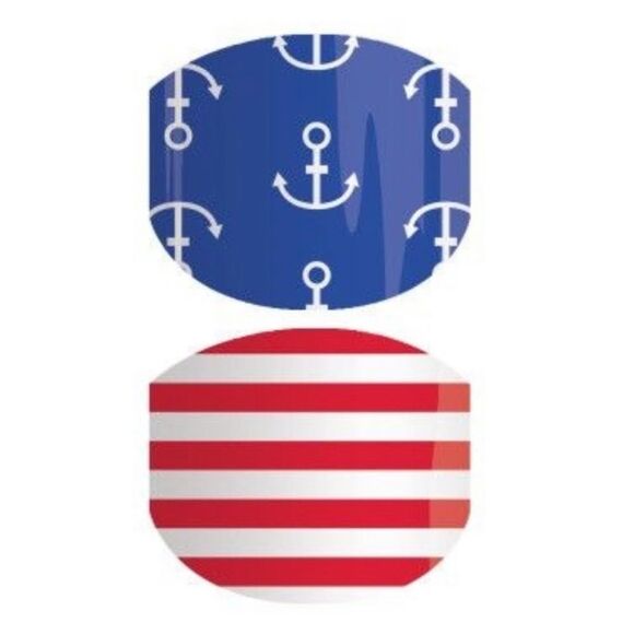 Jamberry Juniors Lil’ Sailor Full Sheet Nail Wraps 1P48 - Picture 1 of 7